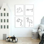 Line Animals Prints