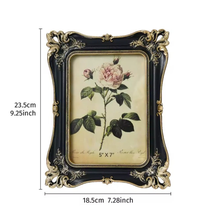 Black and Gold Antique Picture Frame