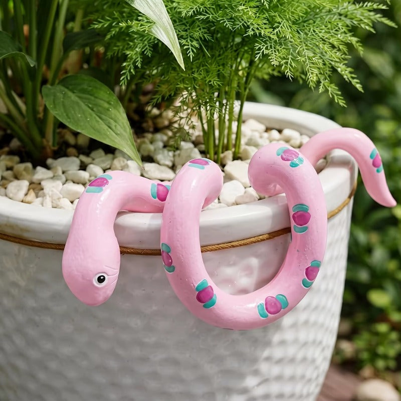 Pink Snake Planter Decor