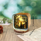 Van Gogh Starry Night Wooden 3D Puzzle Lamp