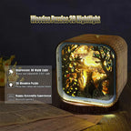 Van Gogh Starry Night Wooden 3D Puzzle Lamp