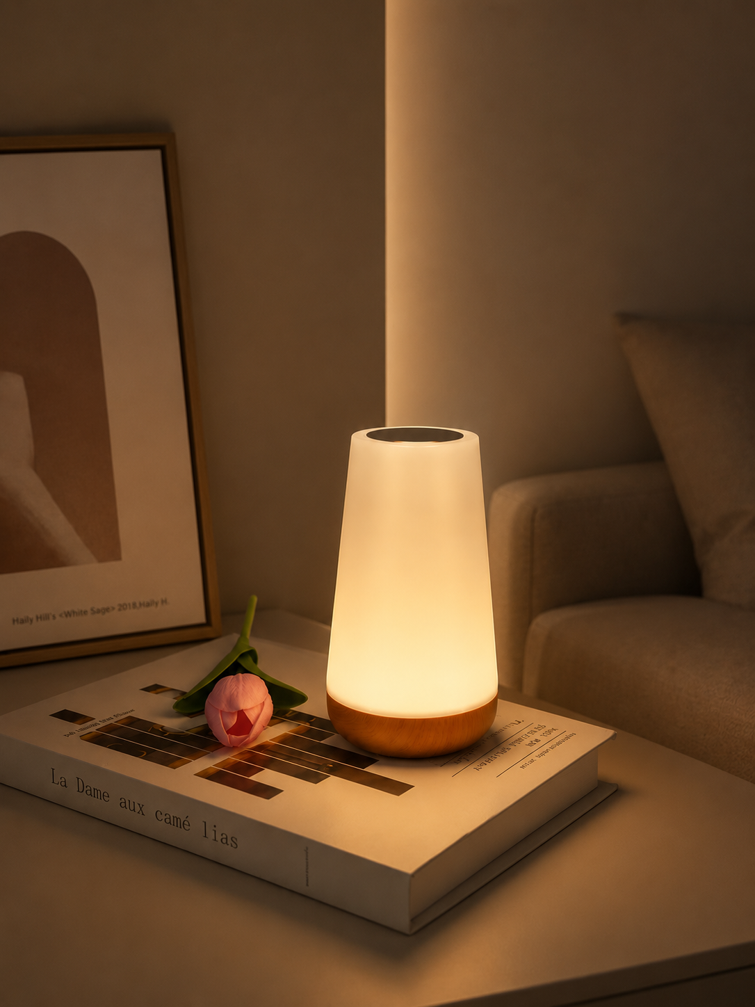 LunaGlow — Rechargeable Color-Changing Night Light with Remote