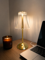StarGlow Crystal Cordless Table Lamp — Touch Dimmer