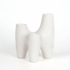 Abstract Triple Ceramic Candle Holder