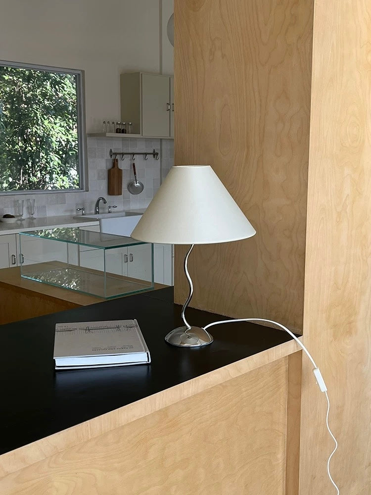 Curved Minimalist Table Lamp