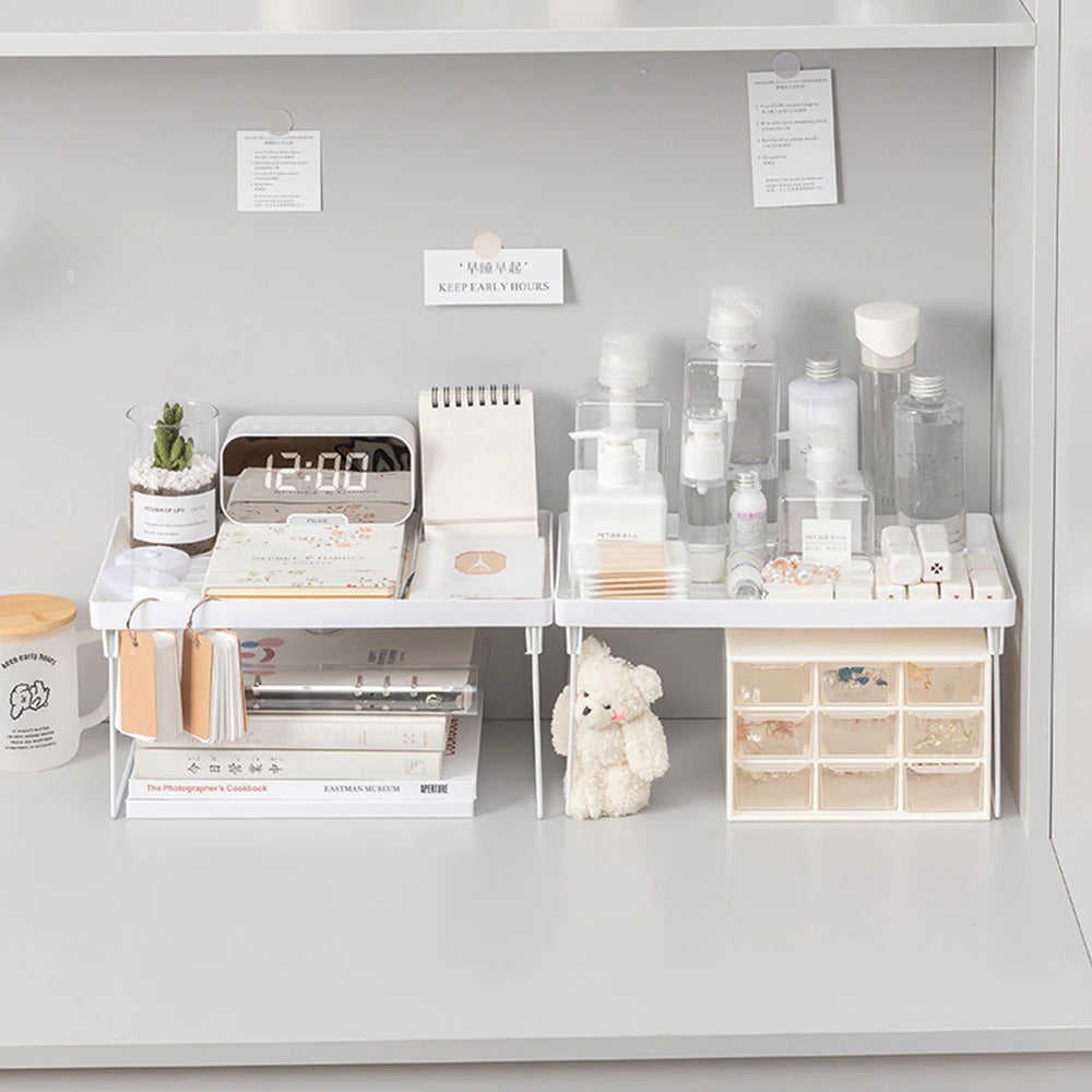 White Desktop Shelf Organizer