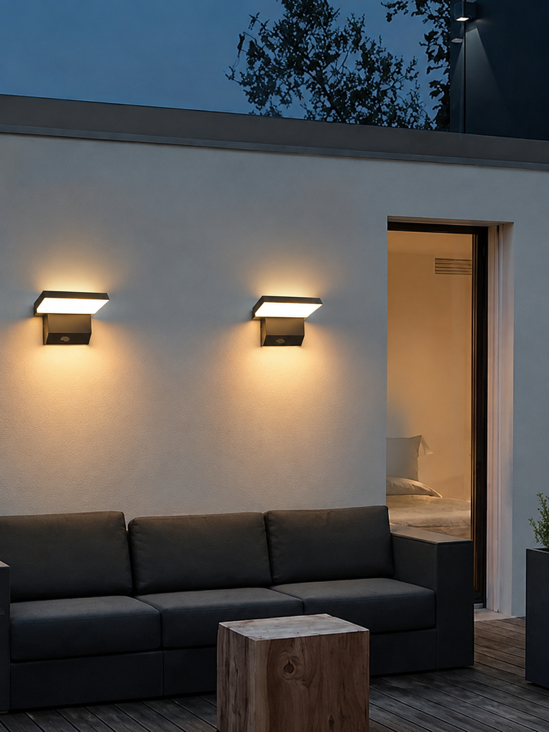 VisorGlow — Adjustable Outdoor Motion Sensor Wall Light