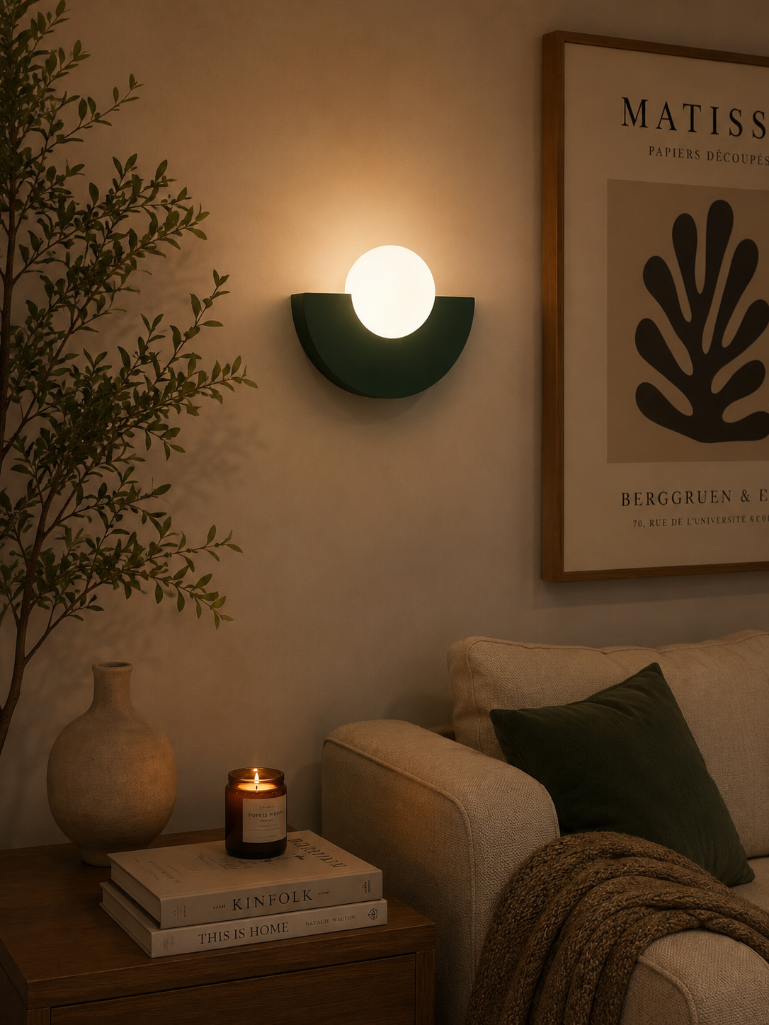 CradleGlow — Moon Globe LED Wall Sconce