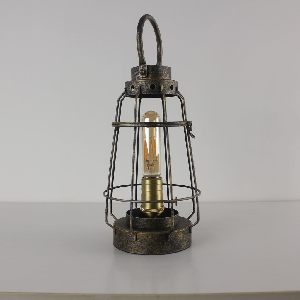 Battery Powered Metal Cage LED Lantern