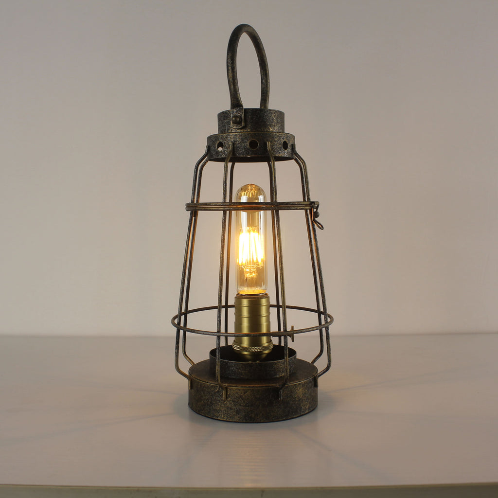 Battery Powered Metal Cage LED Lantern
