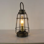 Battery Powered Metal Cage LED Lantern