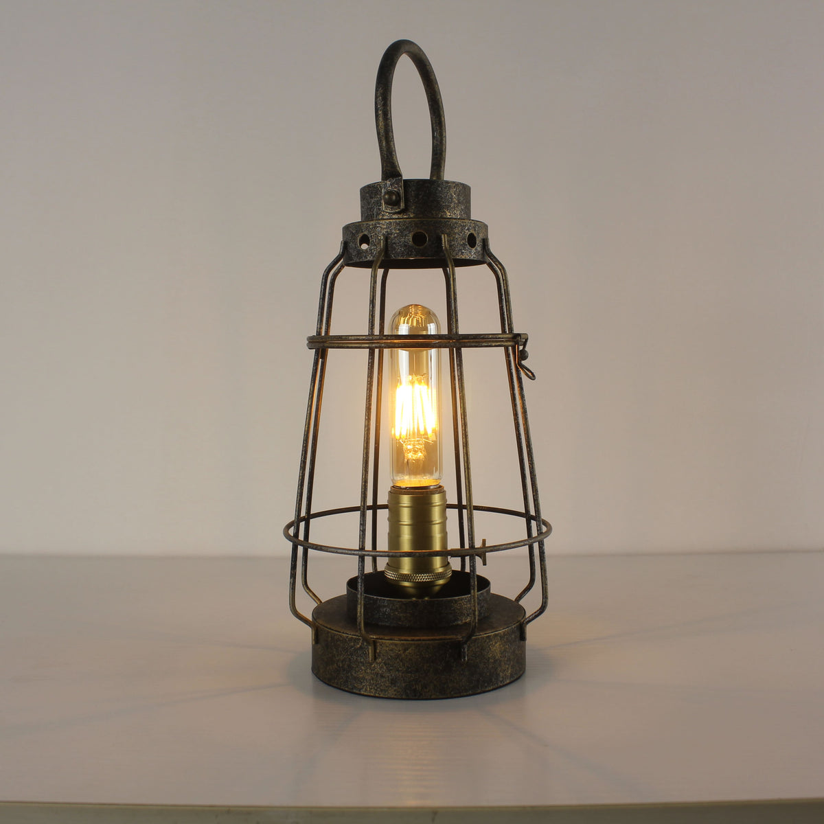 Battery Powered Metal Cage LED Lantern