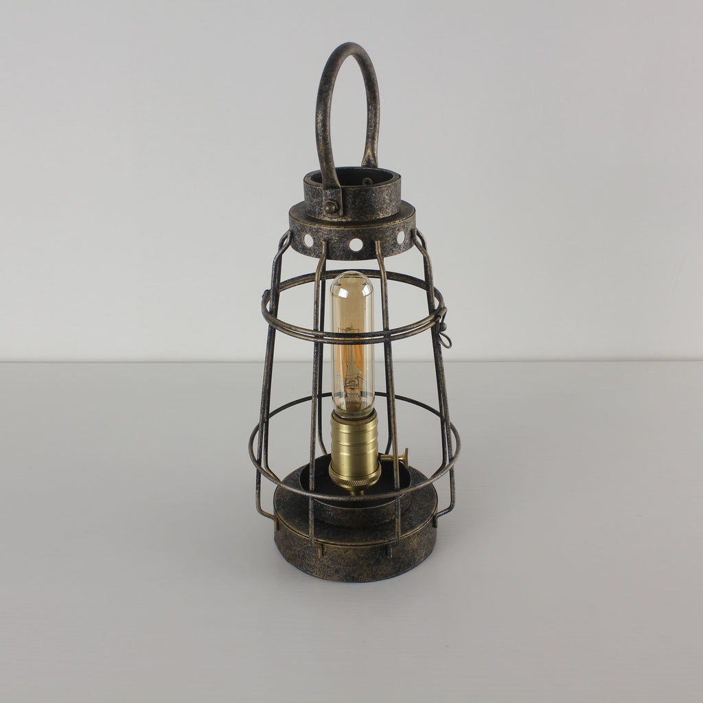 Battery Powered Metal Cage LED Lantern