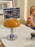 Pumpkin Glass Lamp