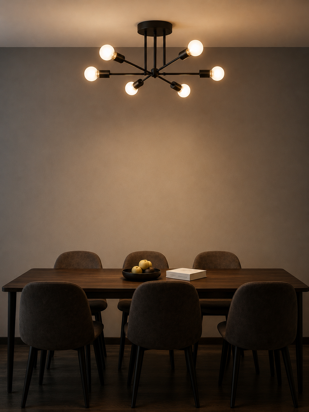 OrbitGlow — Mid-Century Sputnik Ceiling Light