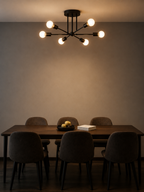 OrbitGlow — Mid-Century Sputnik Ceiling Light