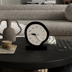 B&W Irregular Minimalist Desk Clock