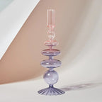 Blowed Glass Candle Holder