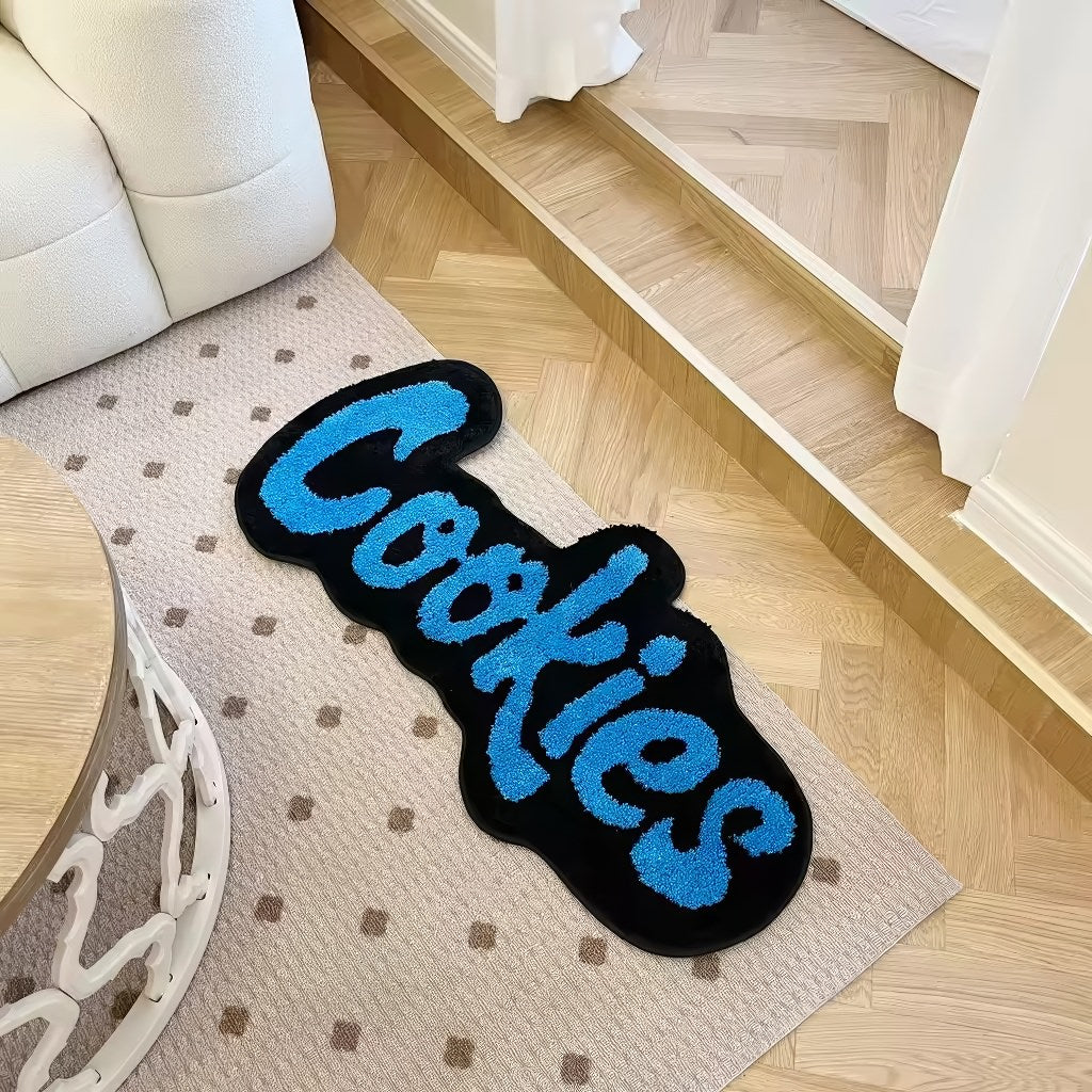 Blue Cookies Tufted Accent Rug