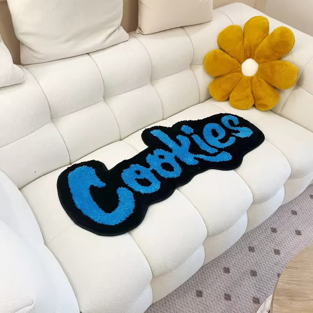 Blue Cookies Tufted Accent Rug