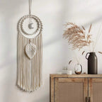 Boho Moon Macrame Wall Hanging