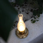 Cordless Brass Oil-Style LED Lantern