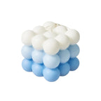 Pastel Gradient Bubble Cube Candle