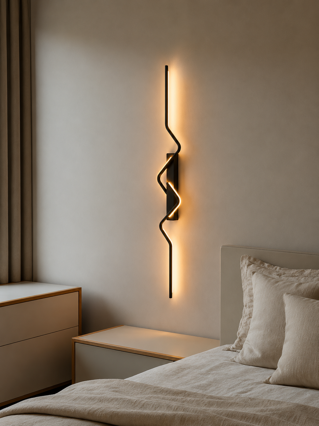 ZigGlow — Modern Sculptural LED Wall Sconce