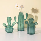 Cactus Shaped Glass Vase