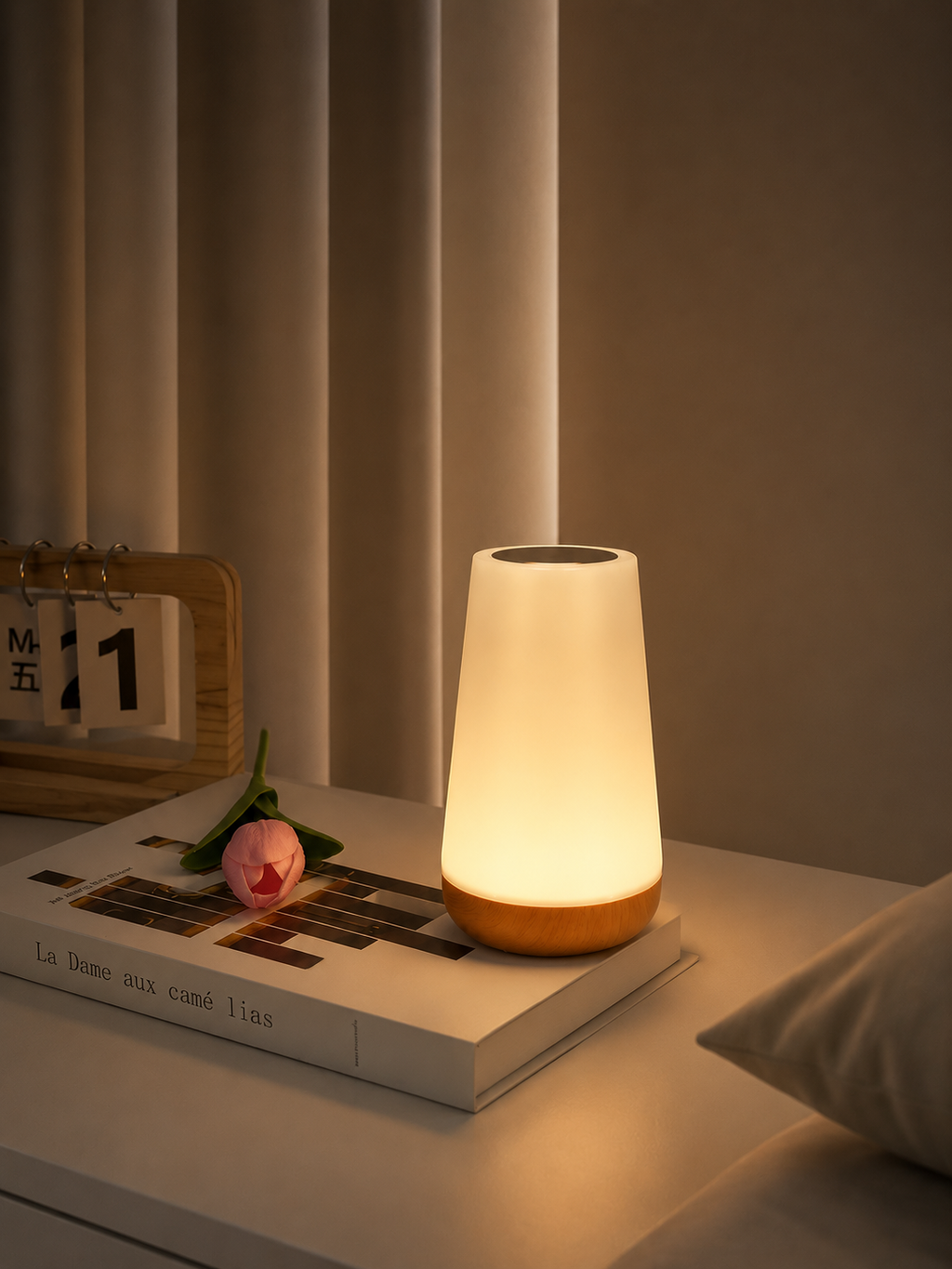 LunaGlow — Rechargeable Color-Changing Night Light with Remote