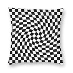 3D Checkered Cushion Cover