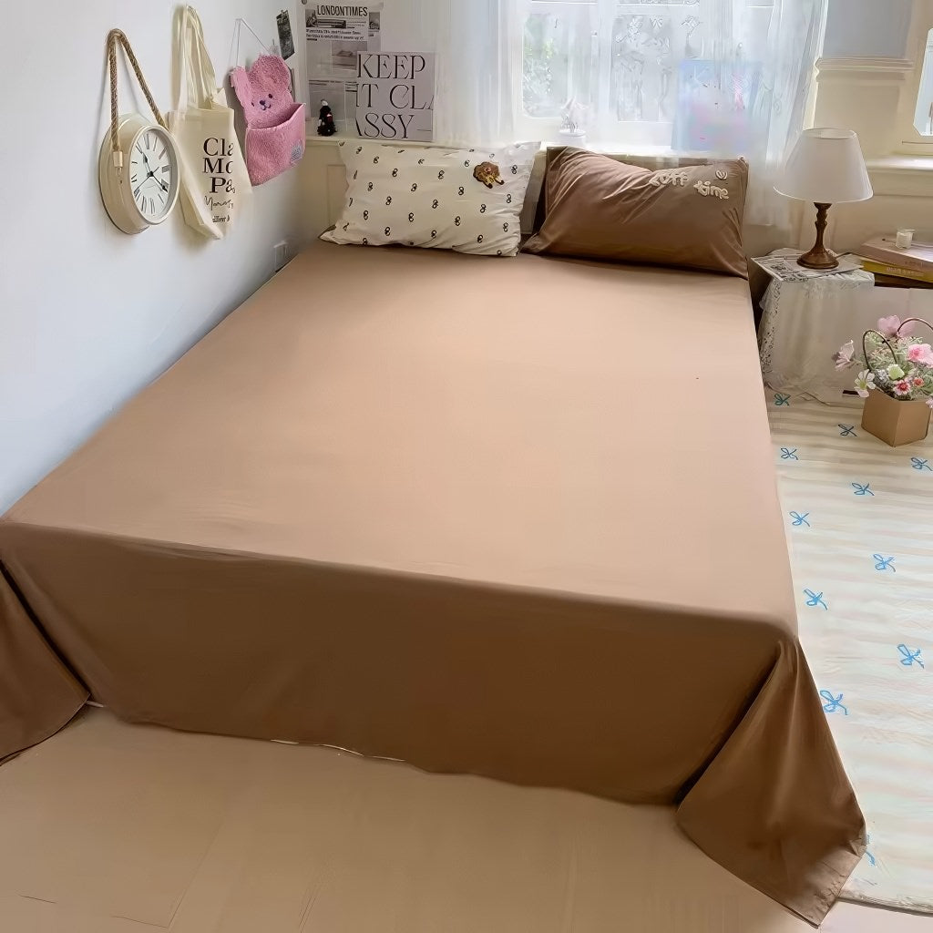 Coffee Time Embroidery Bedding Duvet Cover Set