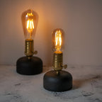 Industrial Cordless Cement Edison Table Lamp for Restaurant & Bar