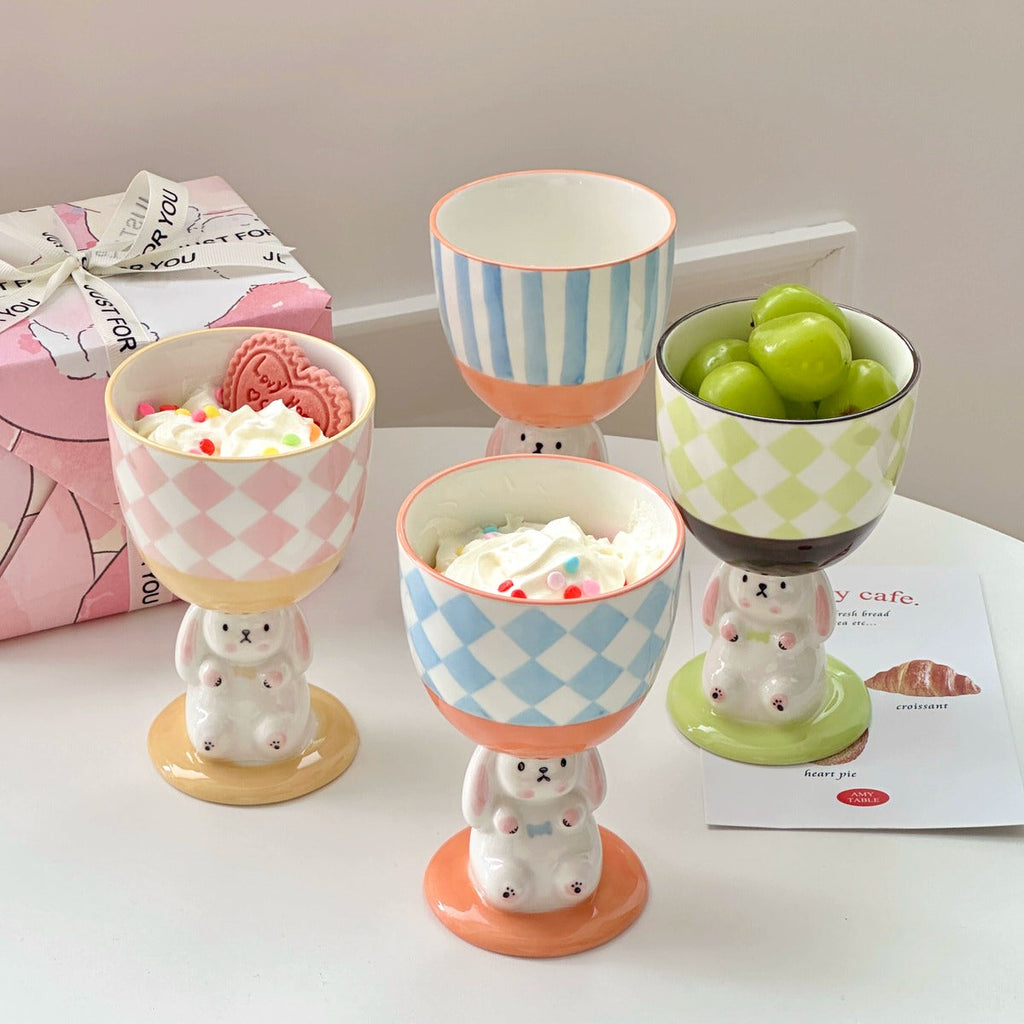 Coquette Bunny Pedestal Cup