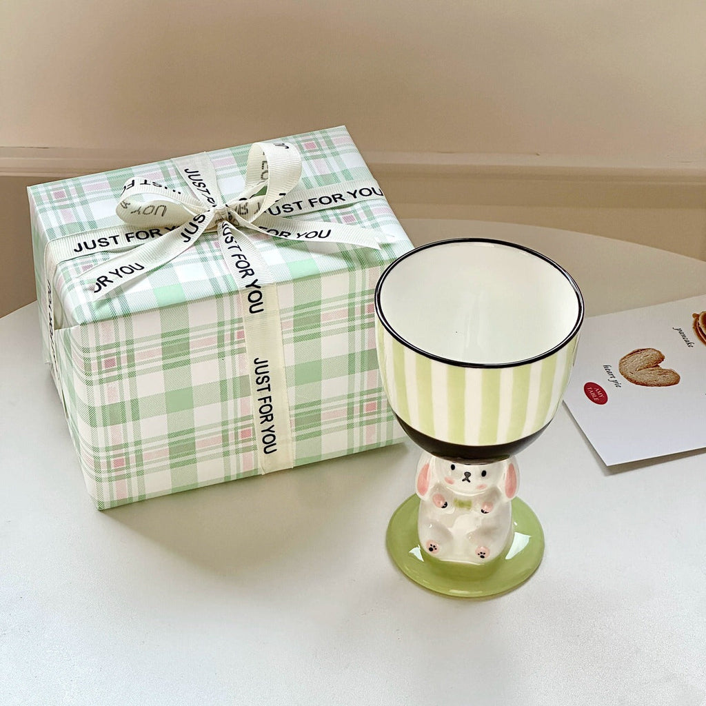 Coquette Bunny Pedestal Cup
