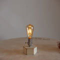 Industrial Cordless Hexagon Wood Edison Table Lamp for Bar & Restaurant