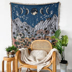 Mountain Flowers Woven Throw Blanket