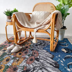 Mountain Flowers Woven Throw Blanket