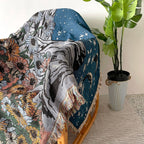 Mountain Flowers Woven Throw Blanket