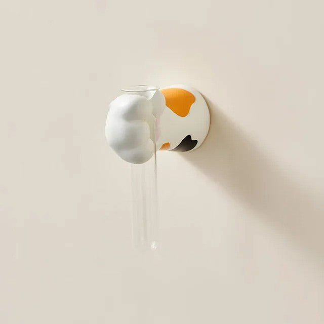 Cute Cat Paw Wall Hanging Vase