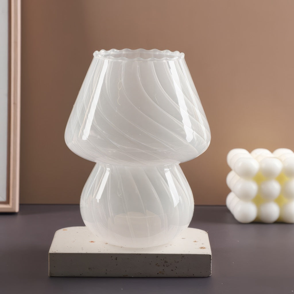 Cute Mushroom Glass Vase