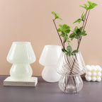 Cute Mushroom Glass Vase