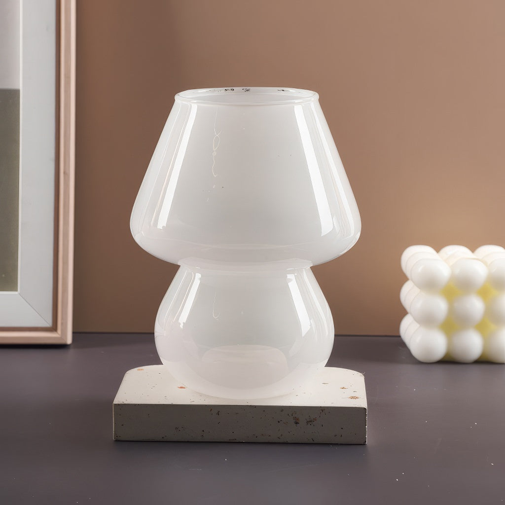 Cute Mushroom Glass Vase
