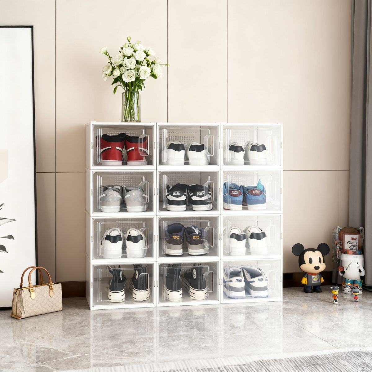 ModuStack™ Transparent Sneaker Storage Cabinet