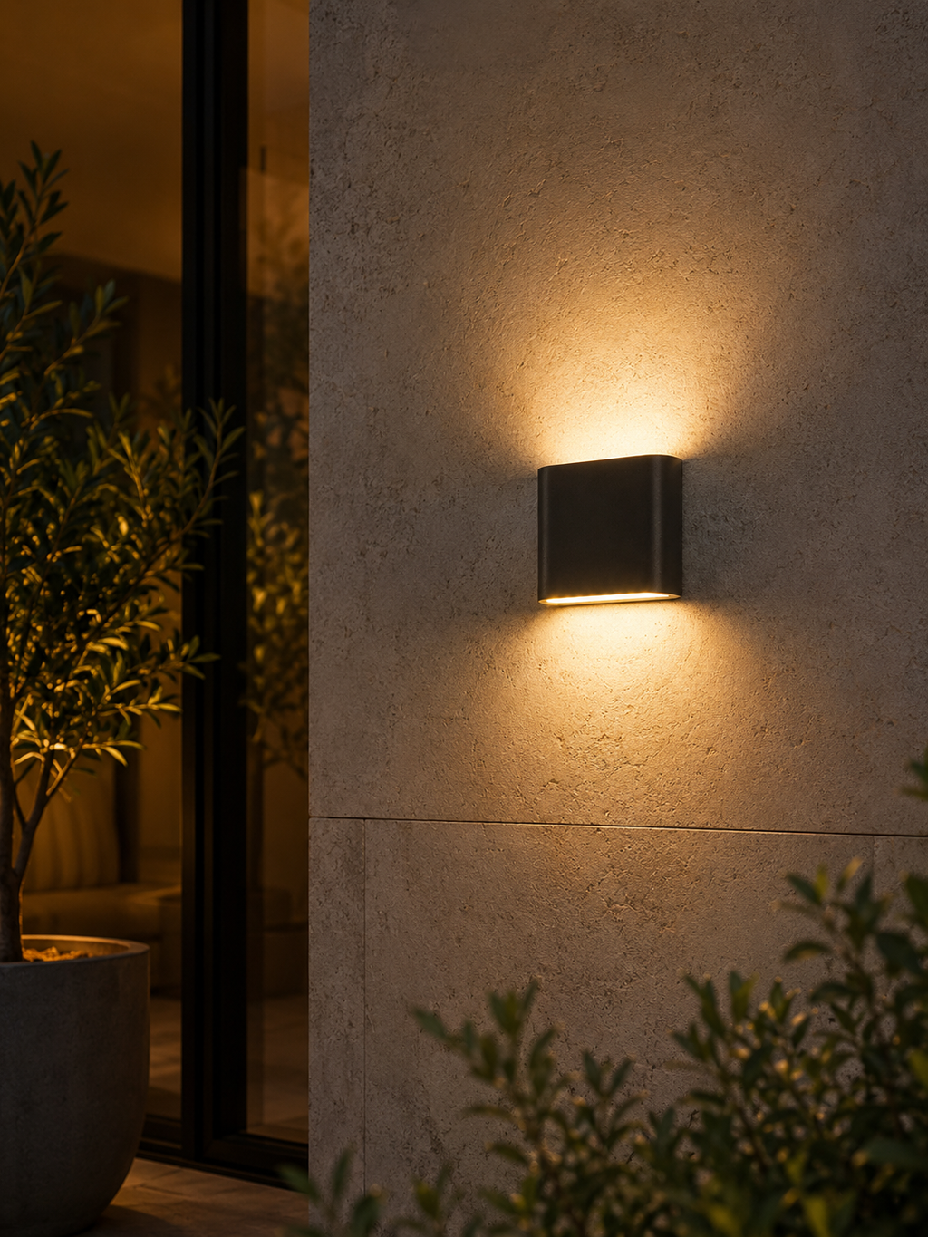 PillowGlow — Rounded Outdoor LED Wall Sconce