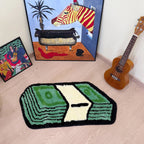 Dollar Cash Stack Tufted Rug