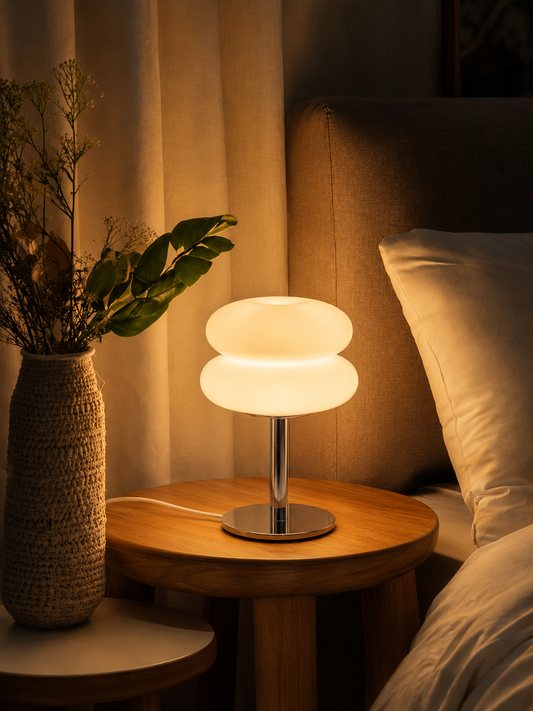 MacaronGlow — Stacked Opal Glass Table Lamp