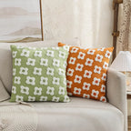 Embroidered Daisies Cushion Cover