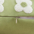 Embroidered Daisies Cushion Cover