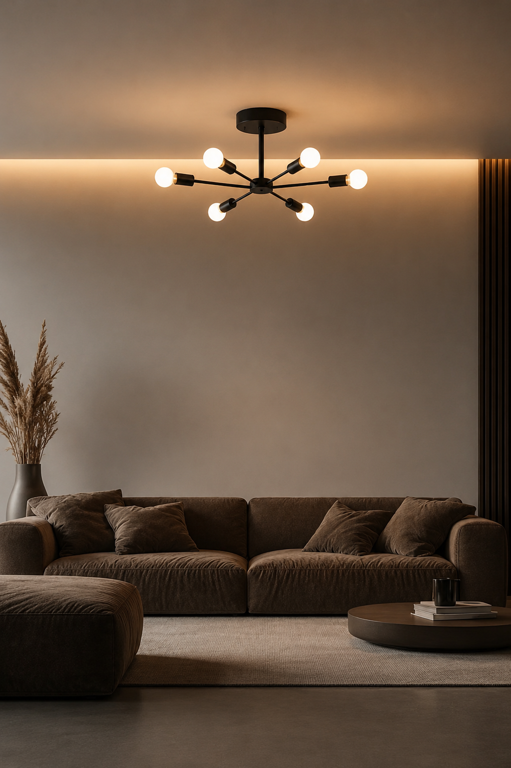 OrbitGlow — Mid-Century Sputnik Ceiling Light